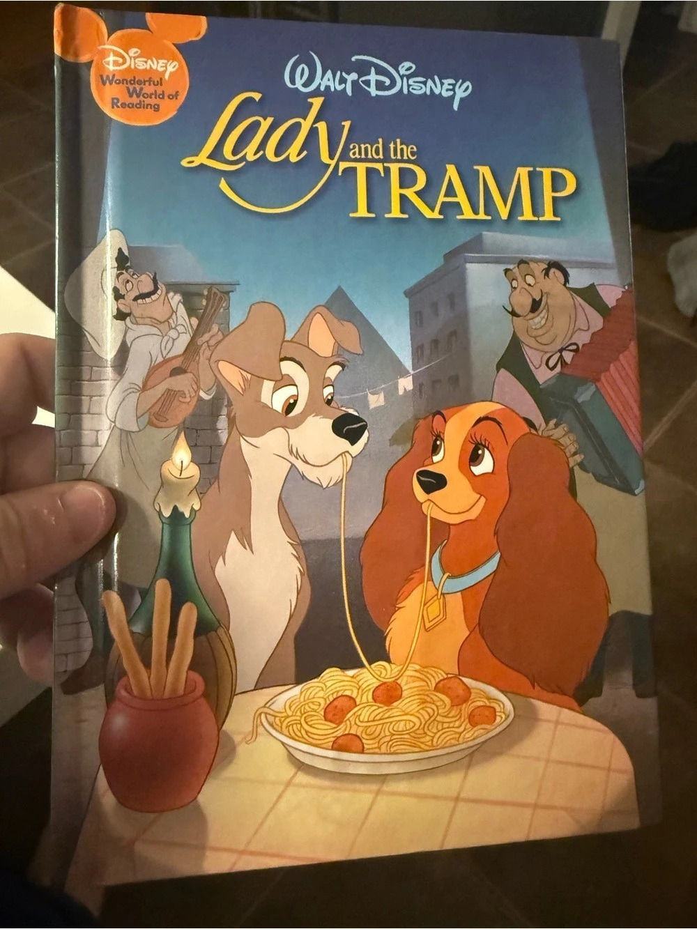 Vintage Walt Disney Lady and the Tramp Illustrated Children's Book